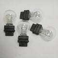 Wagner brake light bulb with dual wires, plastic alignment dots, and 16mm socket