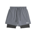 Men's quick drying zippered shorts in black chemical fibre blend, American style, sizes M to XXXL