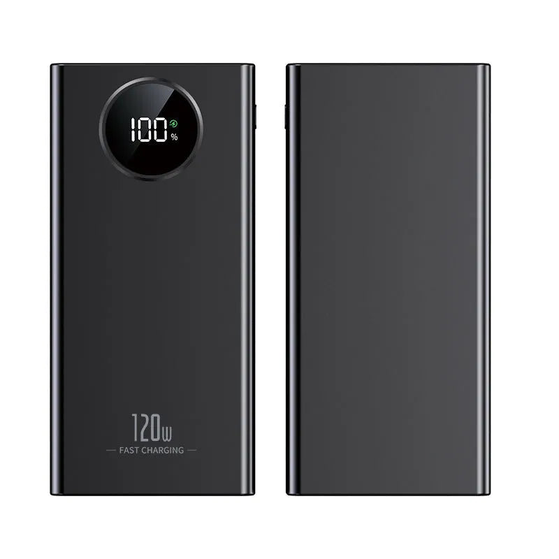 Fast charge power bank in black or white, 10000 MA or 20000 MA, 142 x 67.6 x 28.3 mm plastic shell
