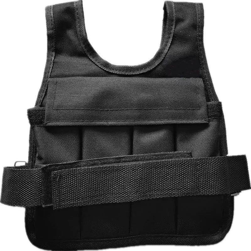 Children's adjustable sand weight training vest with removable weight compartments