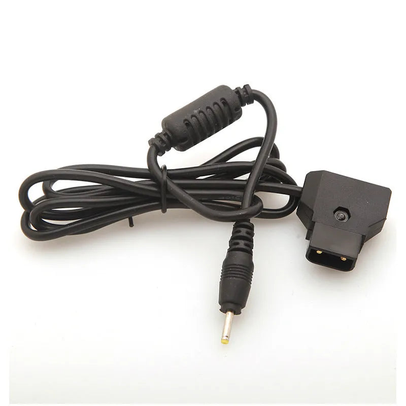 Black 0.9m pocket machine charger lead with DC 2.5x0.7mm connector