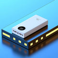 Fast charge power bank in black or white, 10000 MA or 20000 MA, 142 x 67.6 x 28.3 mm plastic shell