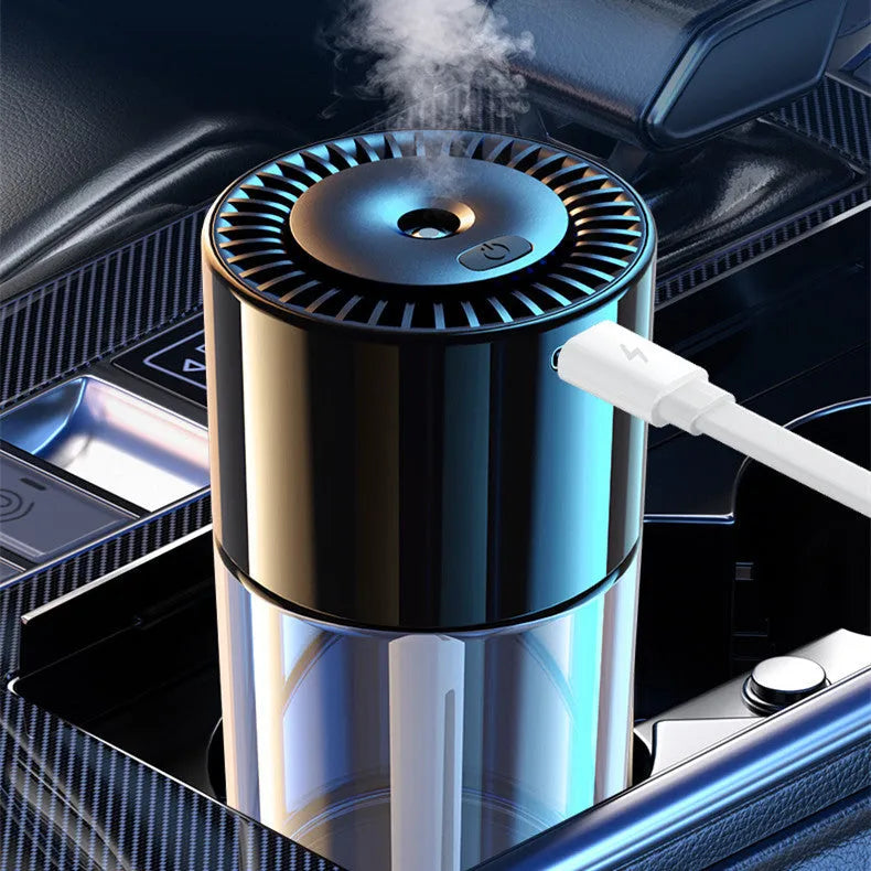 AI intelligent spray perfume humidifier with glass perfume seat USB plug-in aroma diffuser
