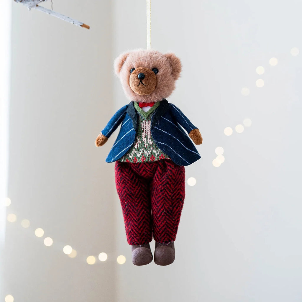 Cartoon cloth plush bear couple set showing Gentleman Bear and Princess Bear designs