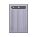 Ultra-thin dark purple gray aluminium alloy voice recorder pen with dimensions 86 x 55 x 3.2 mm