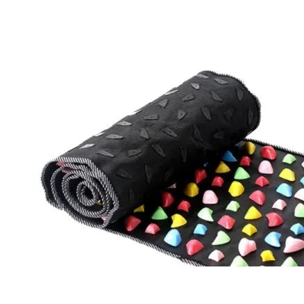 Cobblestone Road foot pad massager in black 35cm square with infrared and mechanical control for home foot relaxation