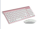 Wireless keyboard and mouse combo full-size 104-key ultra-thin black colour with numeric keypad and USB receiver