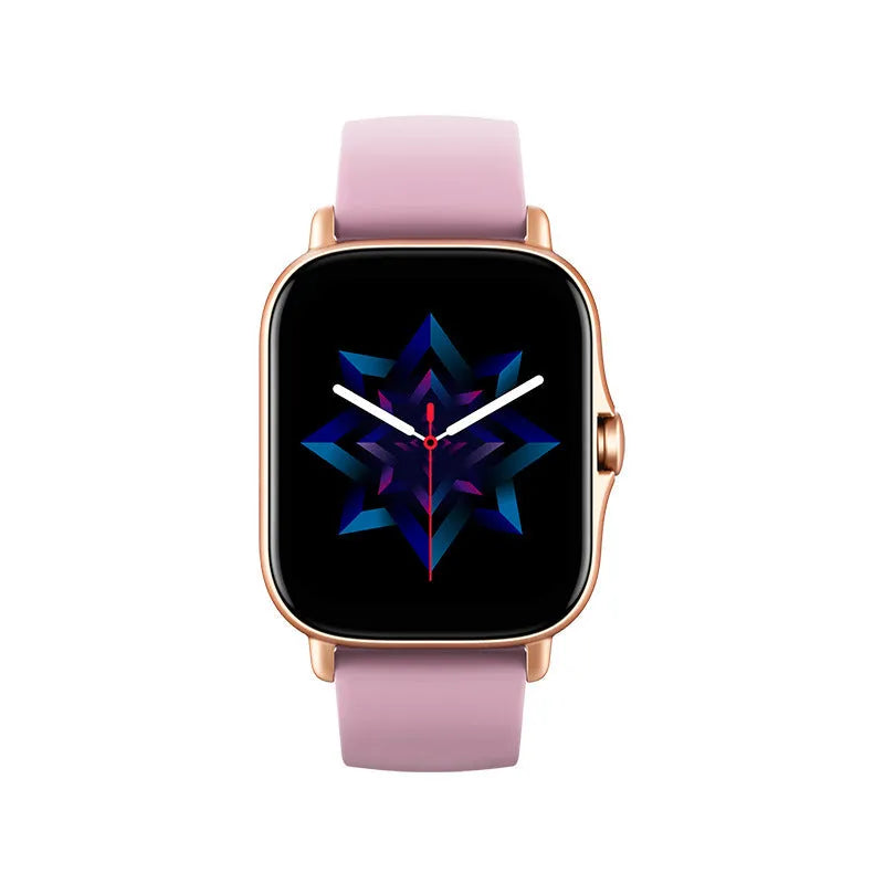 GT20 smart Bluetooth watch with alloy case and silicone strap showing heart rate monitoring on screen.