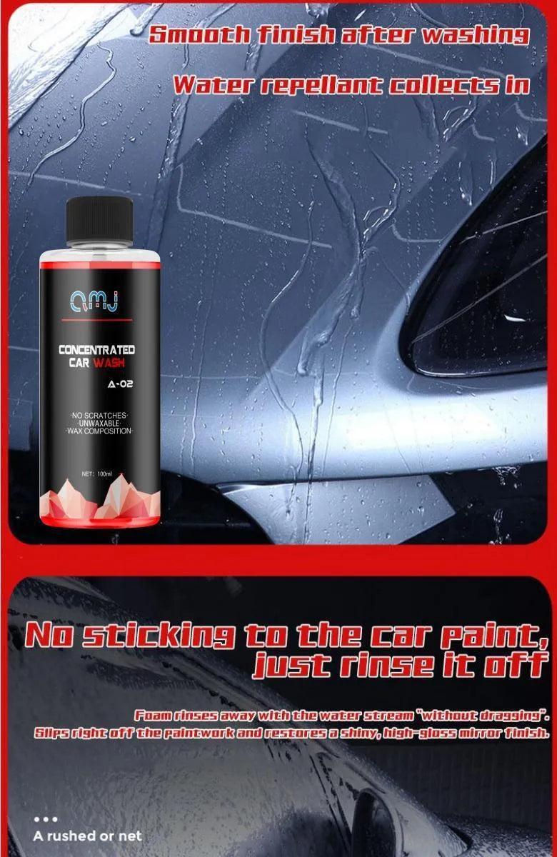 100ml bottle of super concentrated high foam car decontamination and polishing cleaner