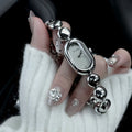 Women's oval bracelet fashion watch in a choice of seven colours with a 9mm case.