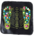 Cobblestone Road foot pad massager in black 35cm square with infrared and mechanical control for home foot relaxation
