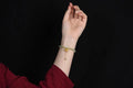 Natural Hetian jade Sunny Water bracelet with fu character and constellation modelling, 6mm diameter