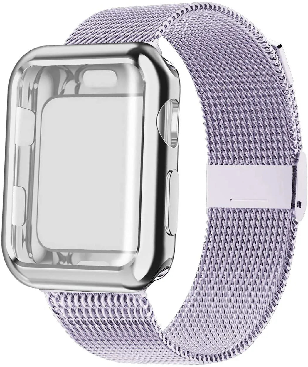 Magnetic Milan metal and TPU Apple Watch band in multiple colours with a storage case.