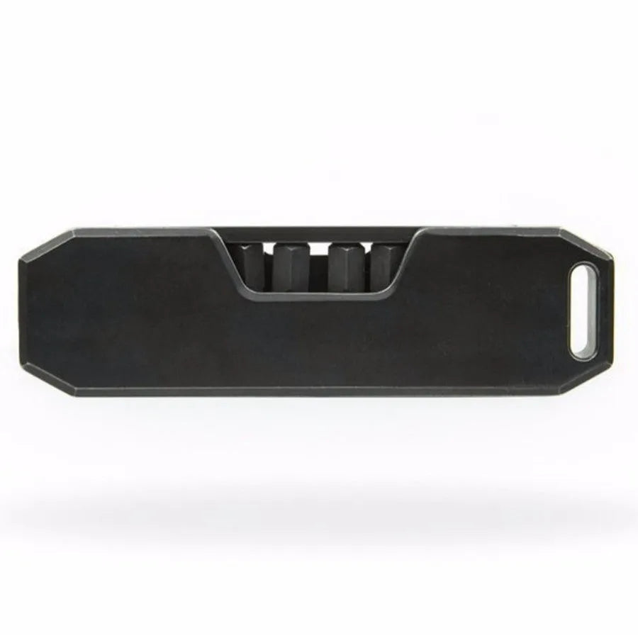 Creative Outdoor EDC Pocket Tool Set – black alloy metal multifunctional 8-head compact hand tool kit