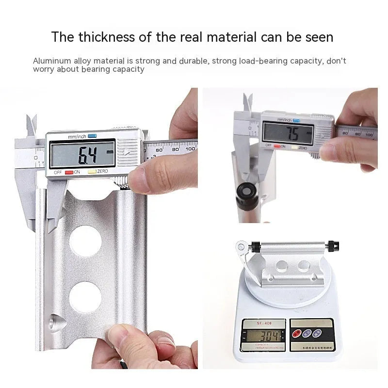 Silver metal bicycle front fork quick release fixing clip for SUV modification
