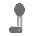 Silver magnetic aluminium alloy desktop phone bracket ZM306 on a desk