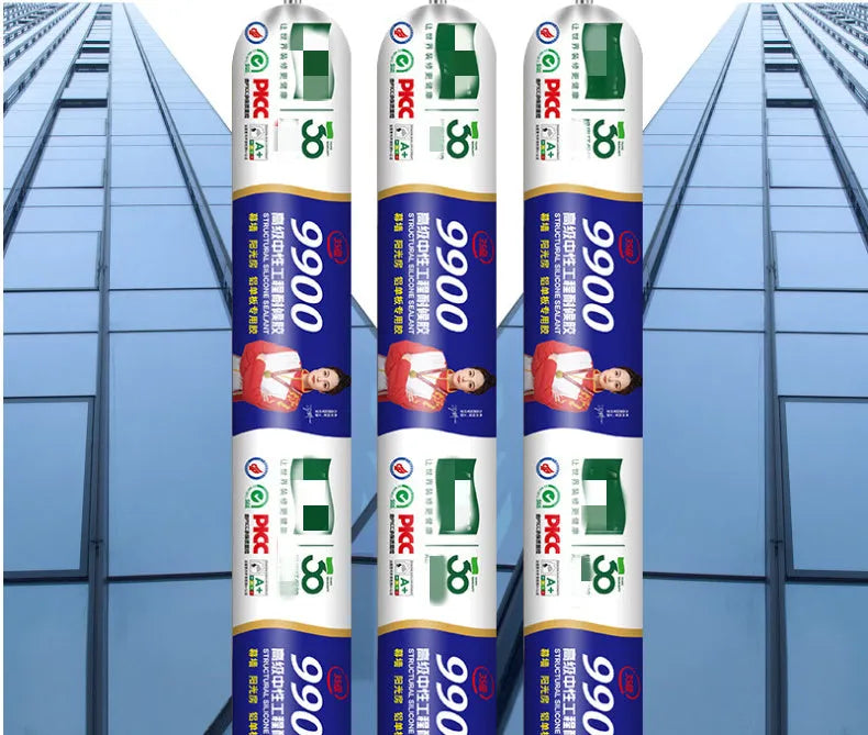 500ml silicone structural adhesive sealant for curtain wall stone door and window edge banding in black grey transparent white