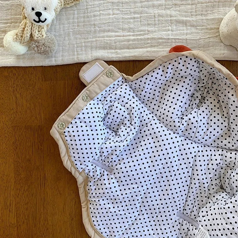Pet coat for small puppies and cats in beige, Cloud Blue, or brown, sizes XS to XL