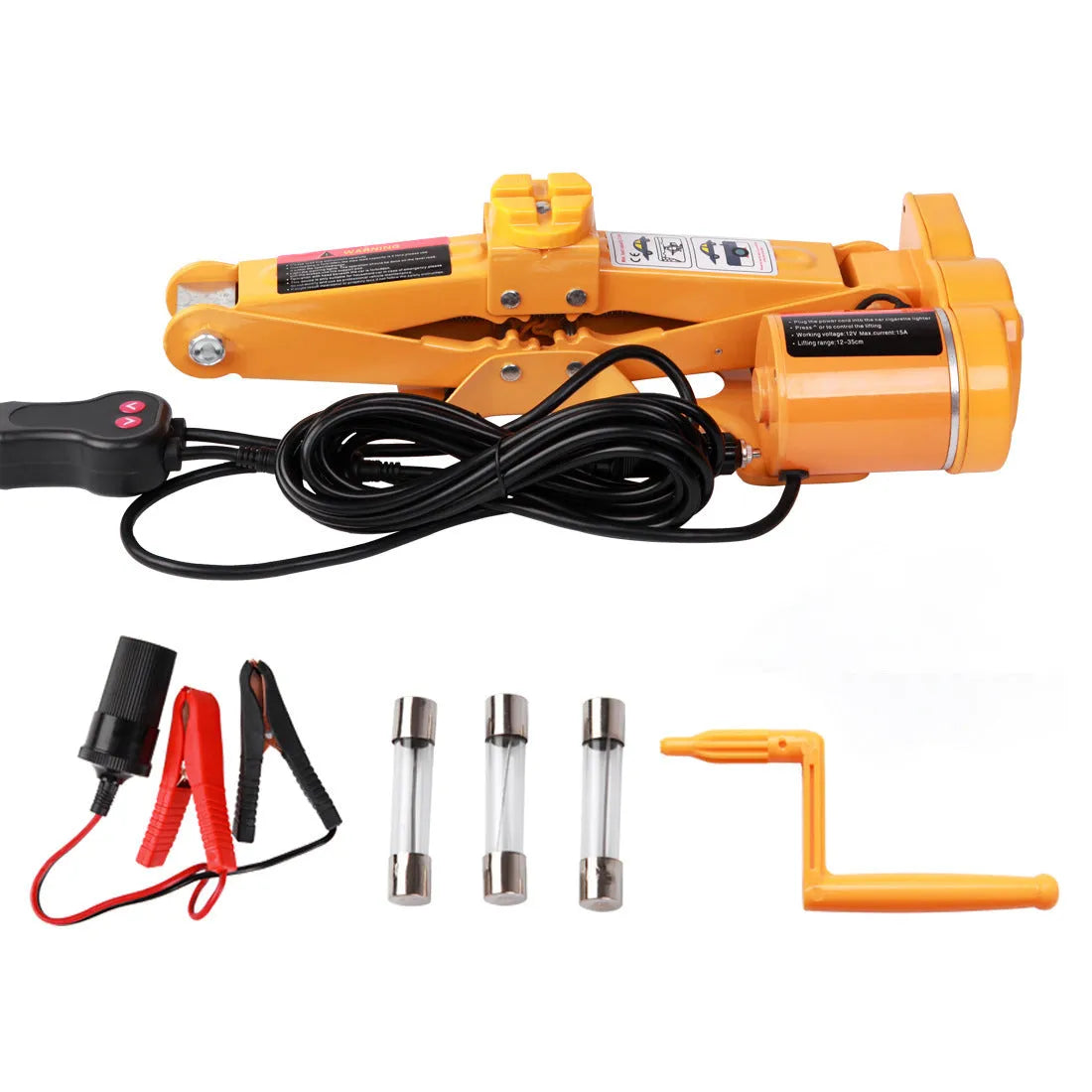 TY002 electric hydraulic jack kit with 2T capacity and 120-350mm lift range