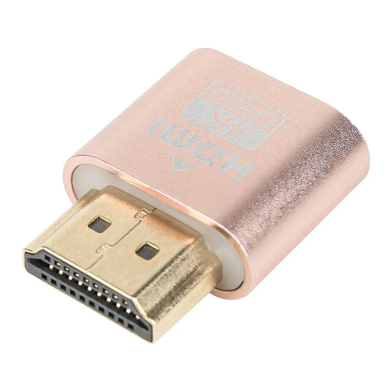 26.5mm graphics card HDMI dummy display plug in metallic finish for virtual signal generation