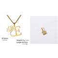 Stainless steel cross chain necklace with a single pendant, shown in gold and silver colour options.