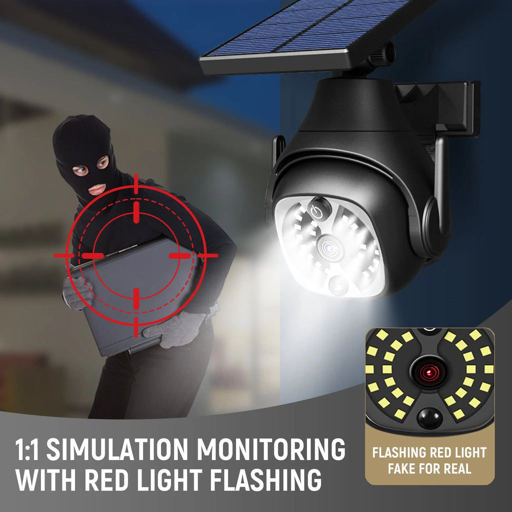 Solar powered outdoor wall light with human sensor, 1200mAh battery, ABS material, 145x120x170mm