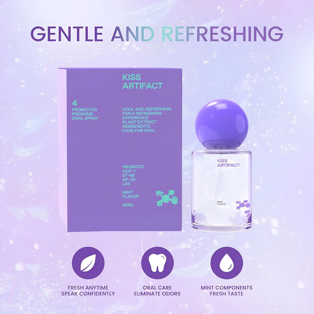 20ml oral spray bottle with probiotic hydrating formulation for portable body care