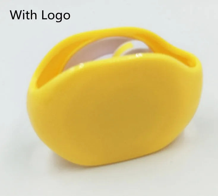 Automatic earphone cable retractor winder in multiple colours on a white background.
