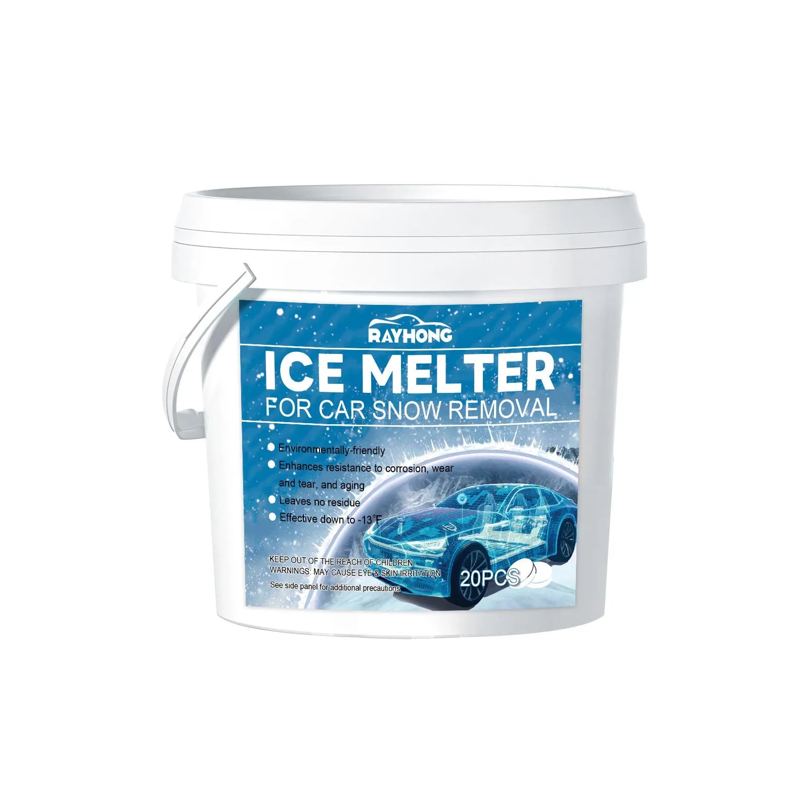 Car glass deicing defrost tablets 20 piece pack for winter windscreen ice removal