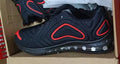 Men's black casual running shoes with a thick sole and lace-up front.