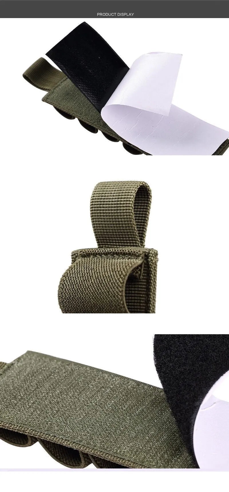 Tactical 6-hole storage stickers bag in 1000D nylon fabric with six storage compartments