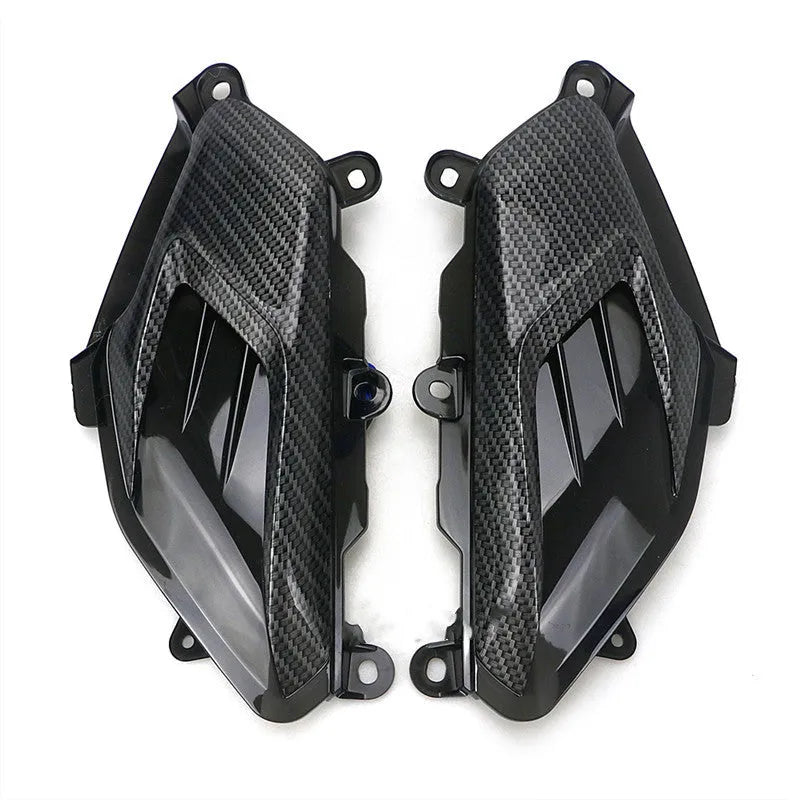 YAMAHA NMAX LED side lamp with carbon fibre decoration, blue light option shown