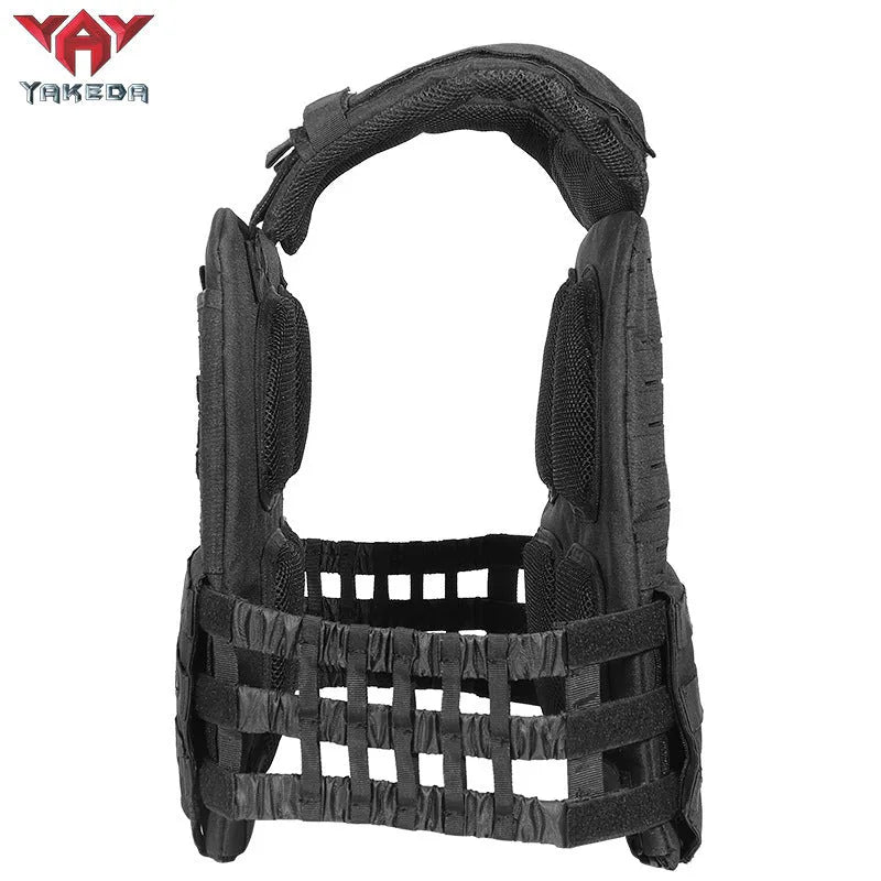 Tactical training vest in military green colour, made from 600D encryption polyester with adjustable waist straps