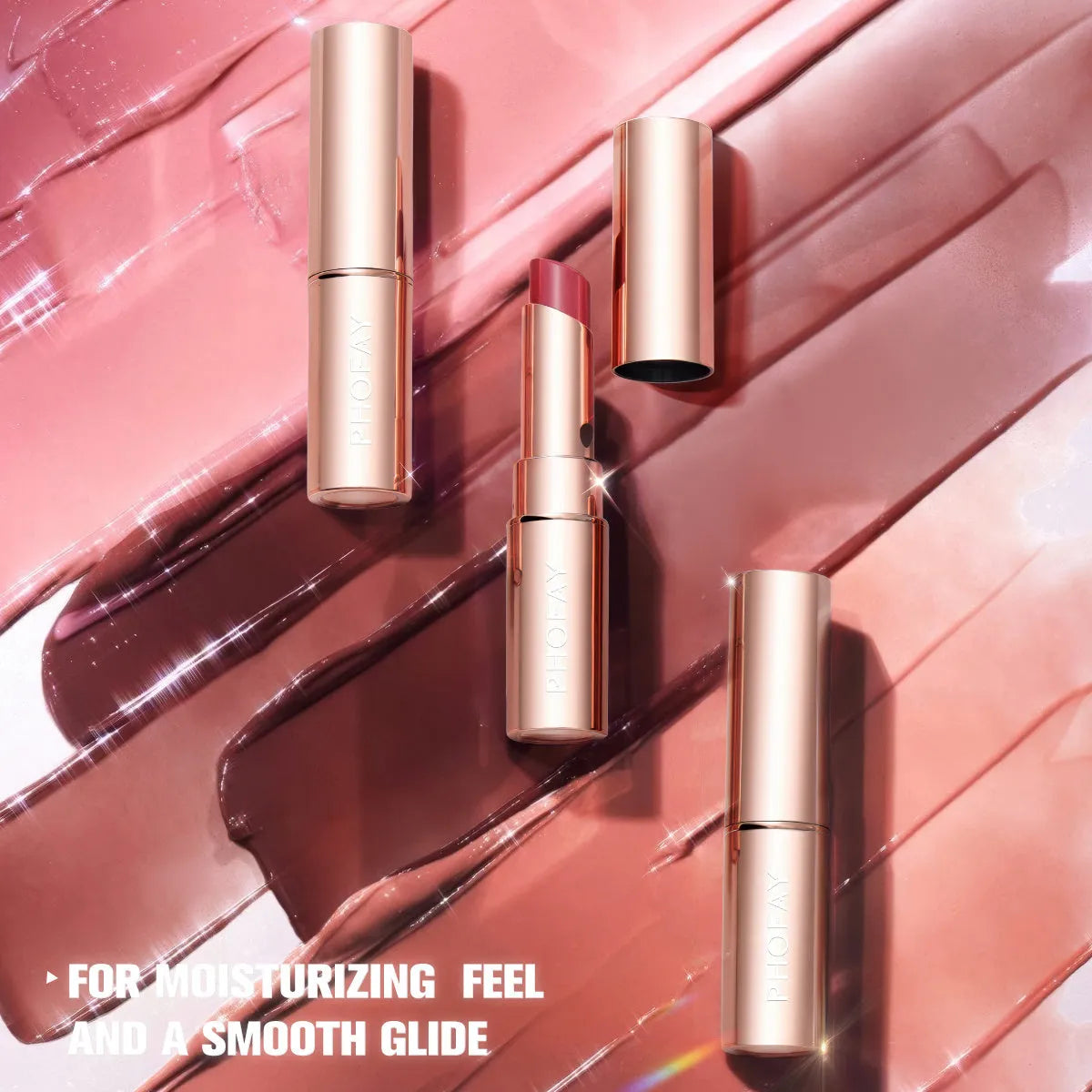 PHOFAY Moisturizing Lipstick 3.5g in a colour option, with hydrating long-wearing formula for daily lip makeup.
