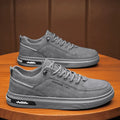 Men's waterproof casual shoes in khaki with non-slip rubber sole and low-top design