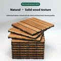 Camphor pine wood flooring tiles measuring 30x30cm with modern simplicity styling
