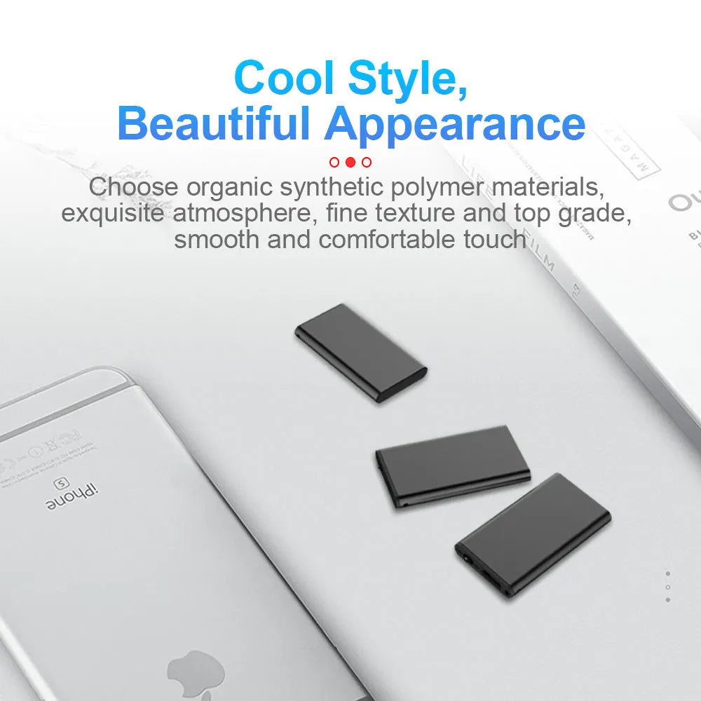 Aluminium alloy encrypted recording pen with micro interface, showing compact 23x43x5mm dimensions