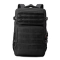 Large outdoor mountaineering backpack in camouflage pattern with curved shoulder straps