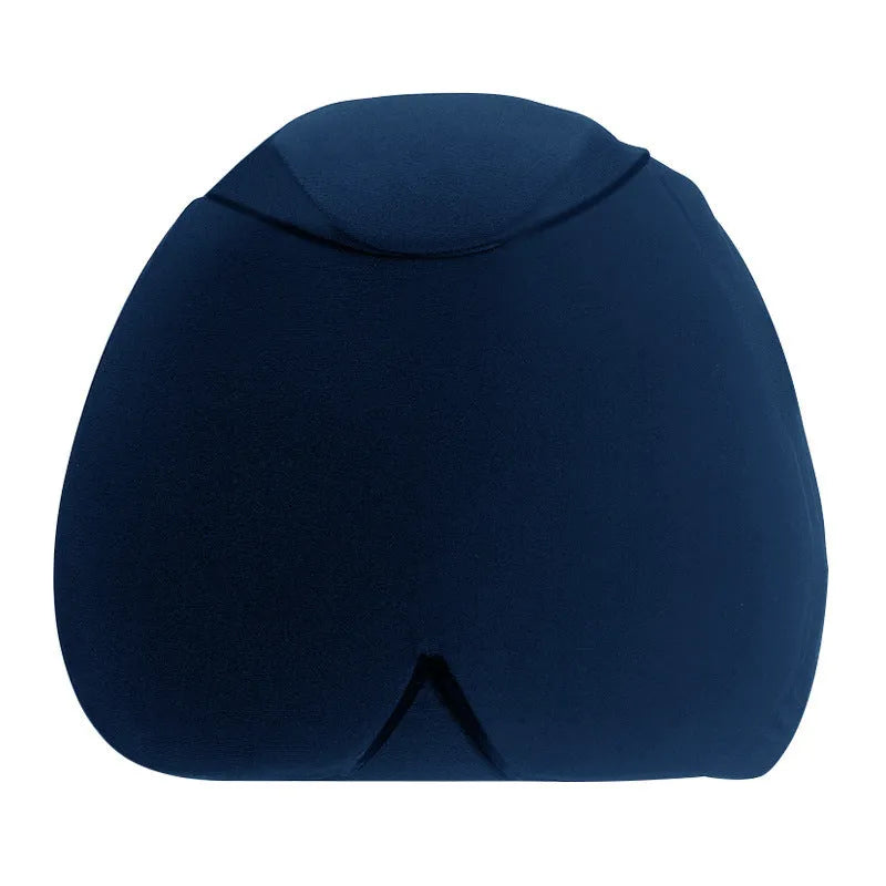 Simple solid colour cold compress cap with fully enclosed design for headache and fever relief