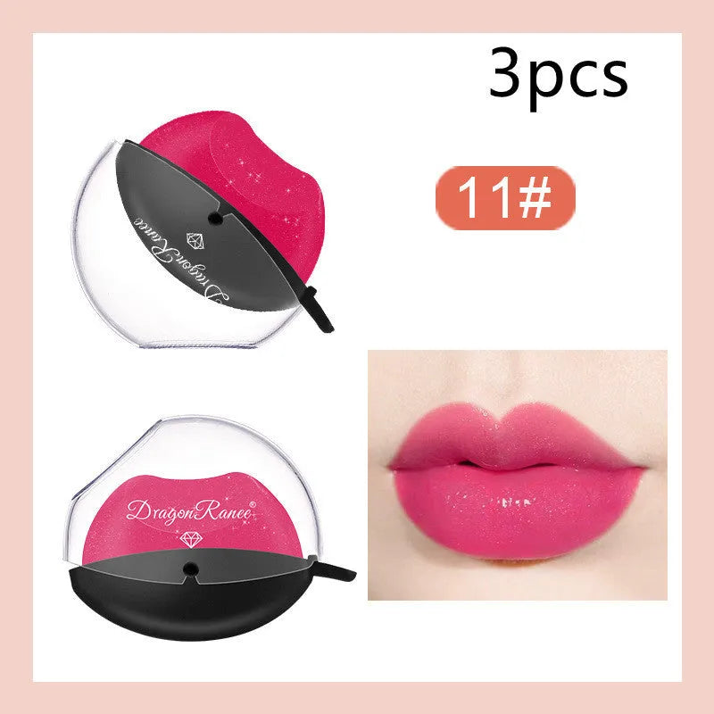 Lazy Lips pearlescent glitter lipstick 9.8g in multiple shades with golden flash water shine finish