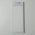 Vertical double-sided notepad with English words design in B5 half size
