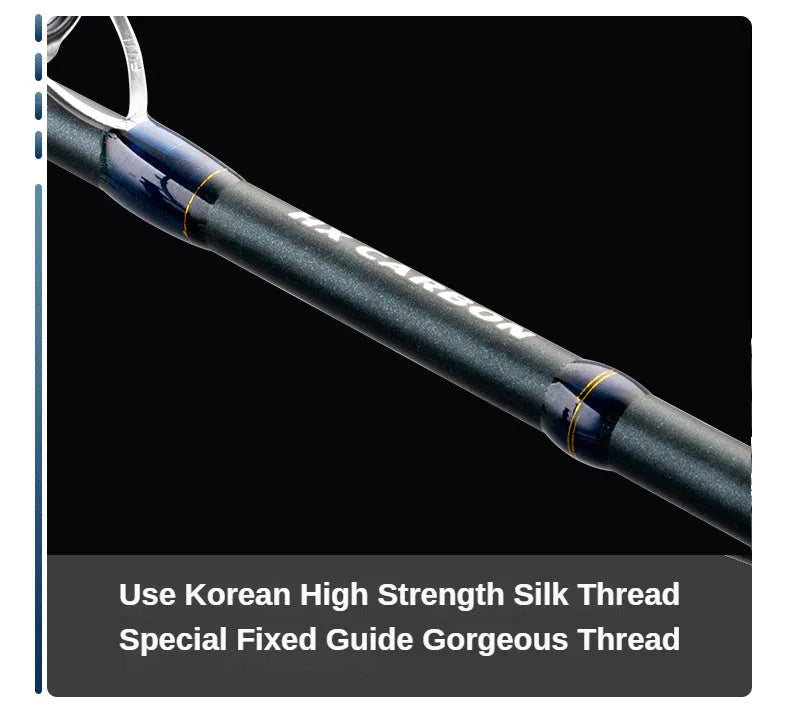 High carbon general purpose fishing rod with hard tonality, multiple style options for freshwater and saltwater angling