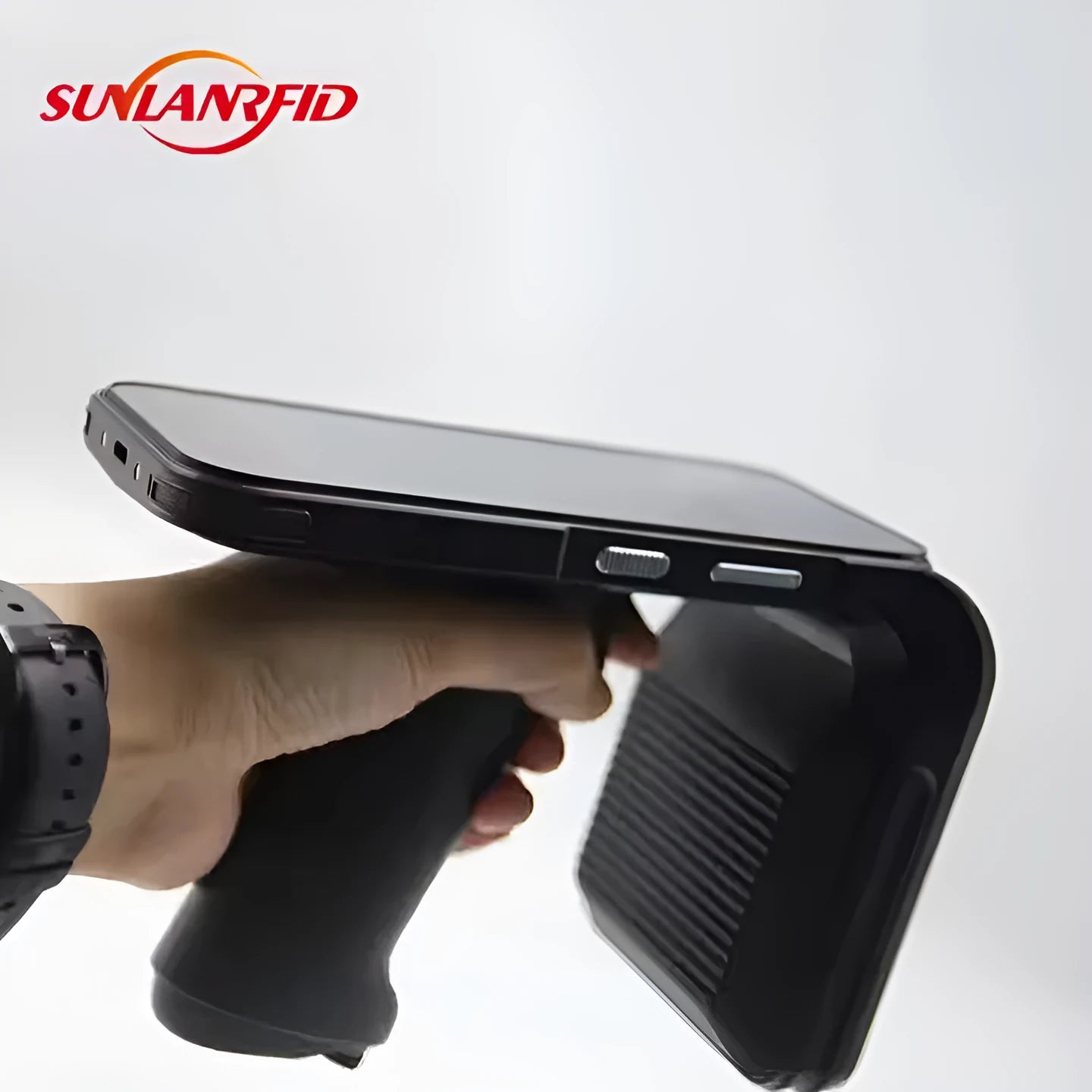 SLP-05 portable Android handheld UHF RFID reader and scanner with fingerprint sensor