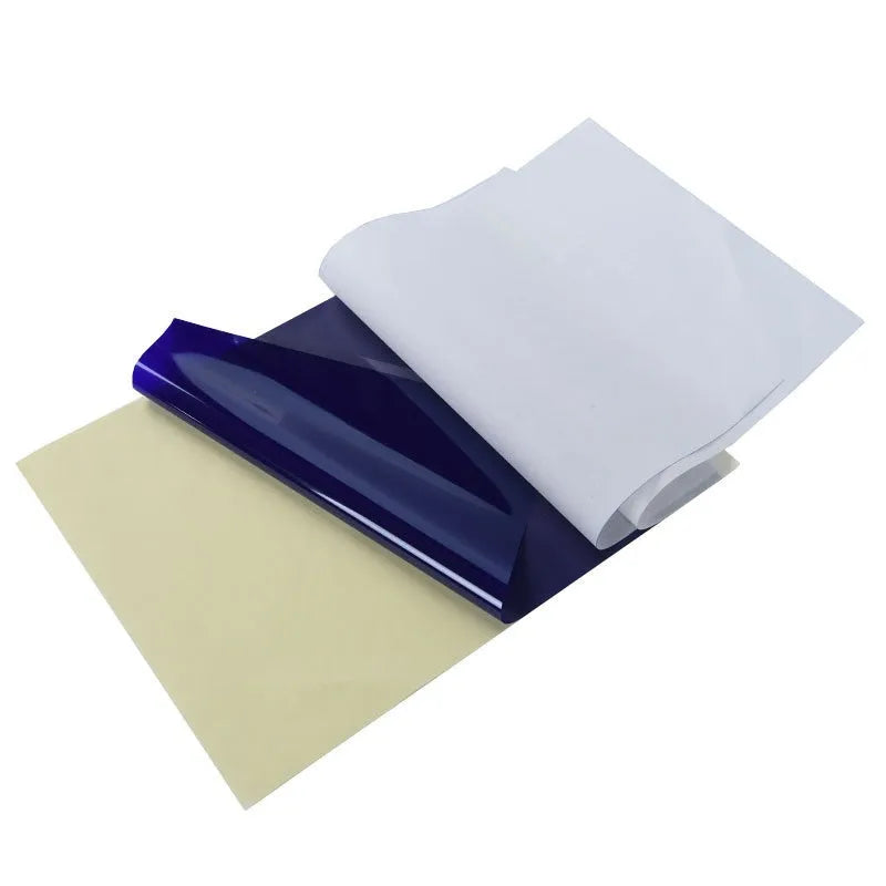 A4 tattoo transfer paper pack with transfer paste gel for creating clear tattoo stencils