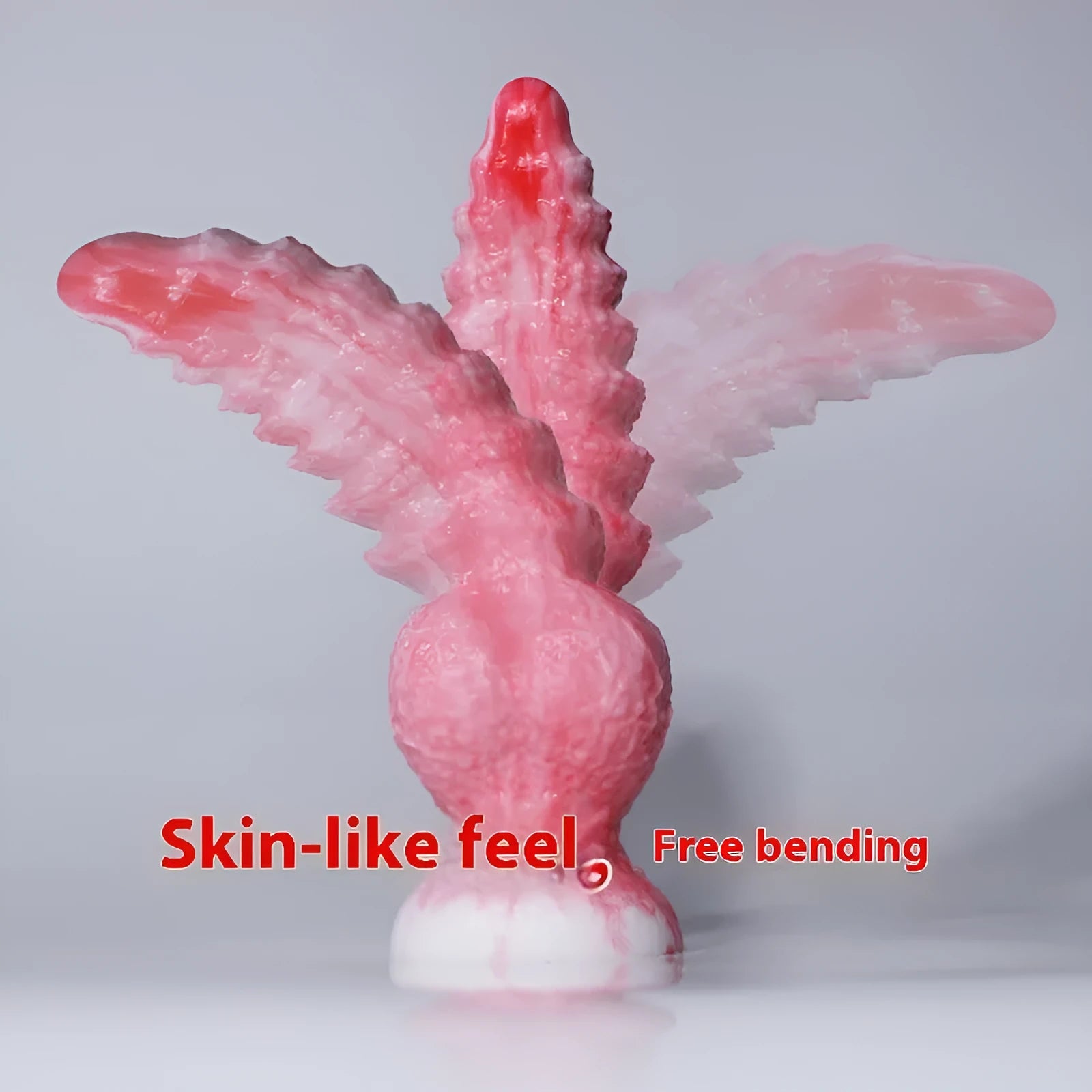 Pink platinum silicone shaped penis women's masturbation device