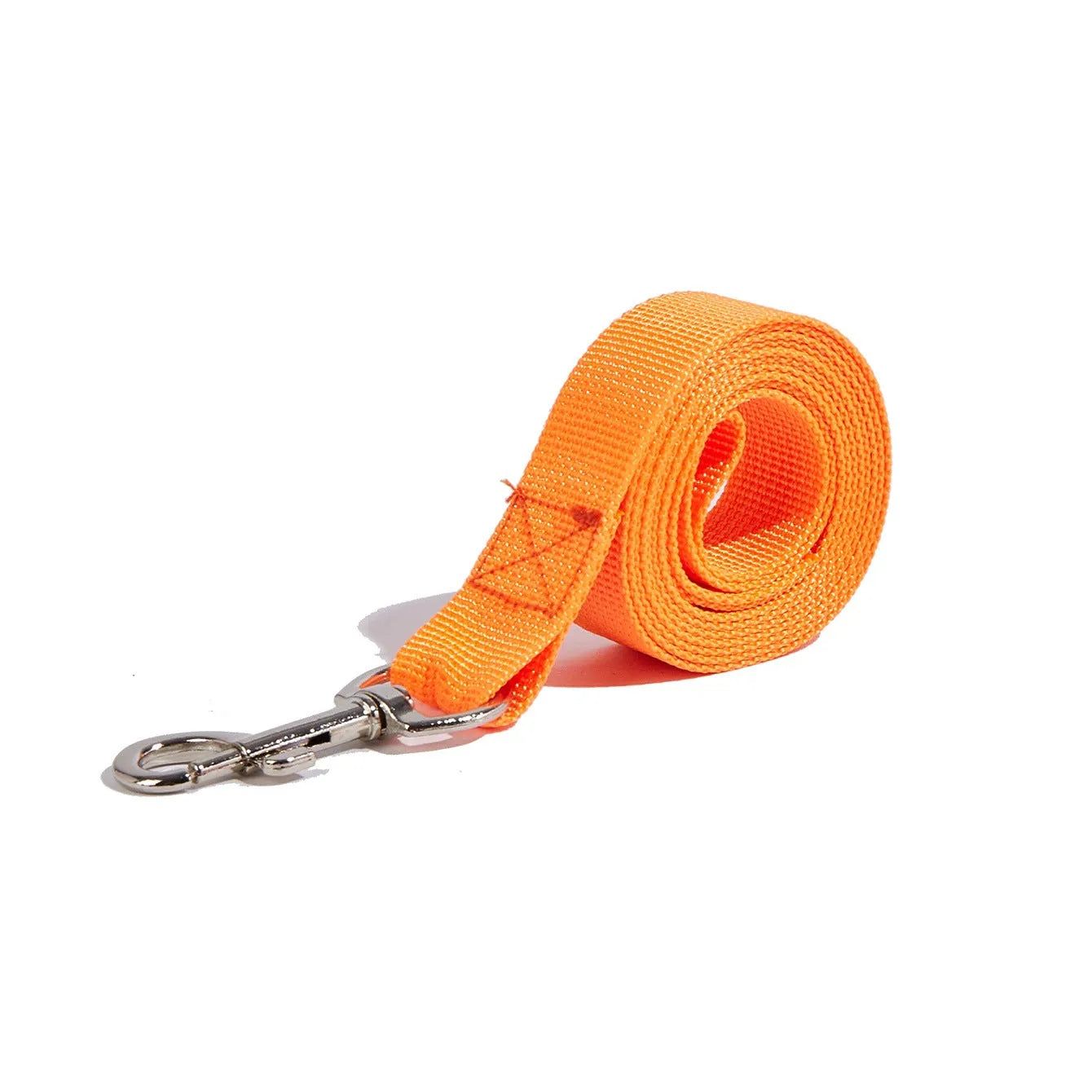 Nylon hand holding rope dog chain and collar set in multiple colours with 1.2 metre rope length