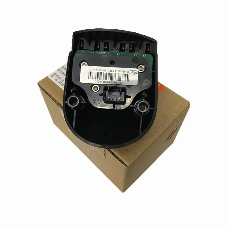 Black F3R steering wheel controller button for audio system control in vehicles