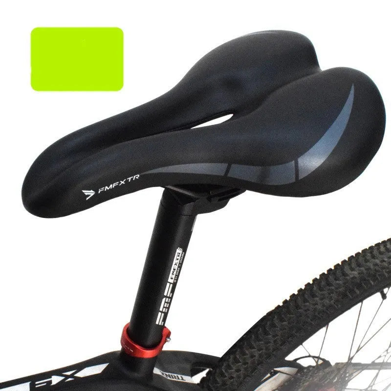 Bicycle seat cushion with hollow centre, PU leather cover, shown in 3147 colour.