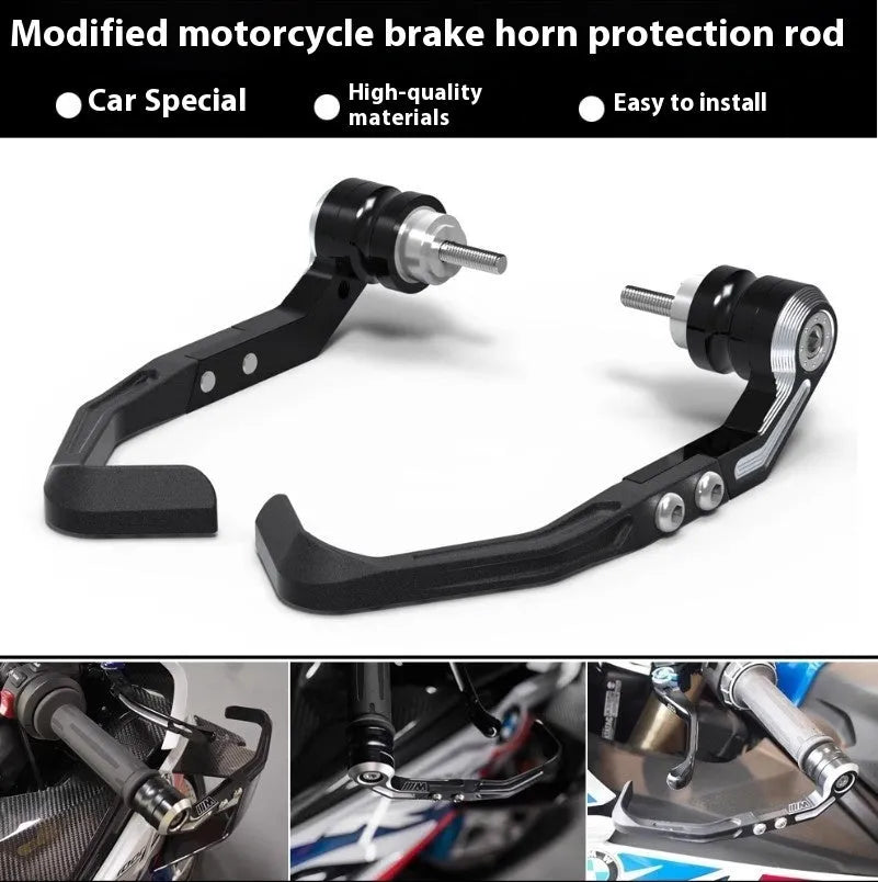 CNC anti-slide retrofitting pads for CBR650 brake horn guard bar bow protection in black and grey