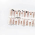 Ancient Chinese style glossy seal nail stickers with French ballet design, 40 pieces ultra-thin seamless nail art decals